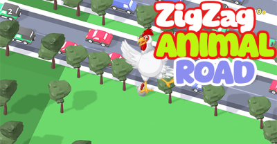 Zig zag Animal road wide